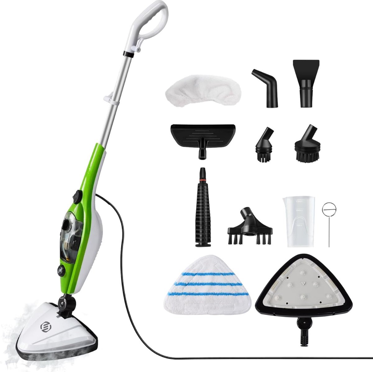Equivera Stoomdweil - Steam Cleaner - Stoomreiniger - Tapijtreiniger - Vloerreiniger - Elektrische Dweil - Vlekkenreiniger - Dwijl