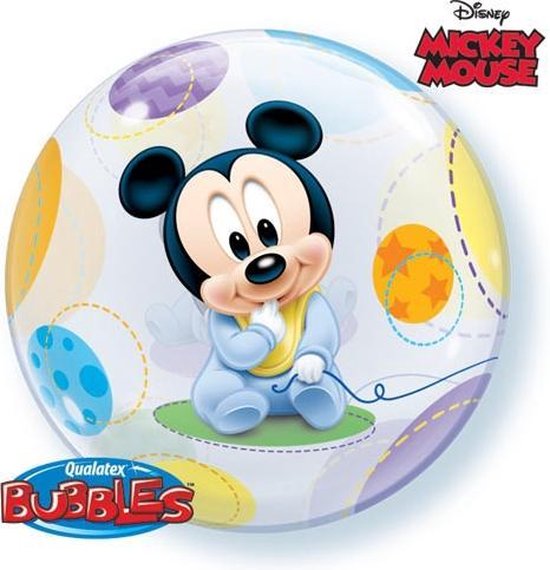 Disney Baby Mickey Mouse bubble ballon ø 56 cm.