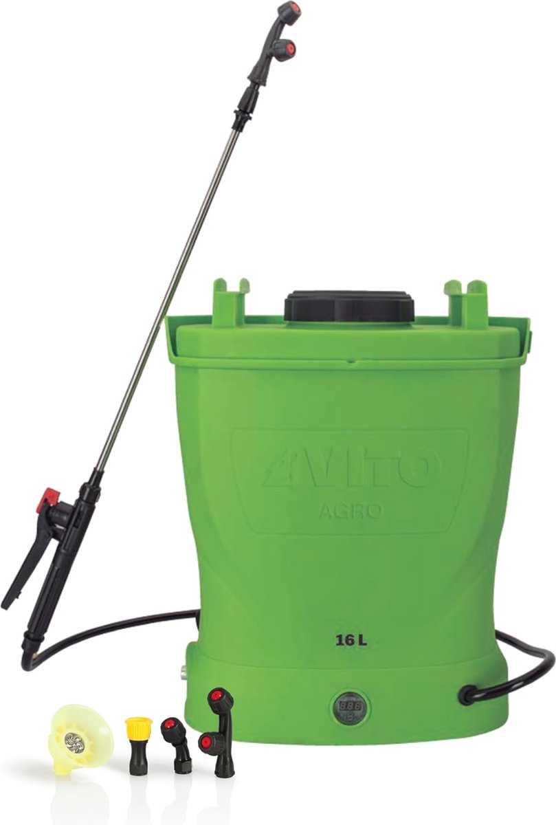 Draadloze Drukspuit 16 Liter voor Tuin en Industrie met Accu en Oplader