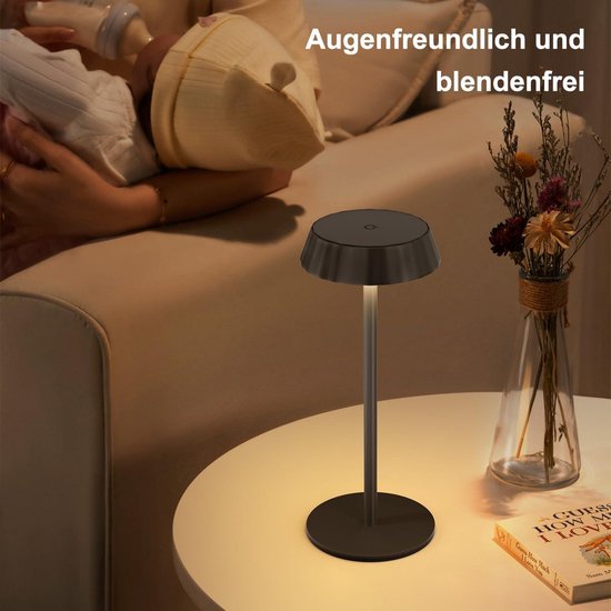 Lampe De Chevet Sans Fil Tactile Lot De 2 Lampes De Table Sans Fil, Lampe De Bureau LED Rechargeable Lampe Tactile Sans Fil A 3 Temperatures De Couleur Lampe De Chevet 91756479