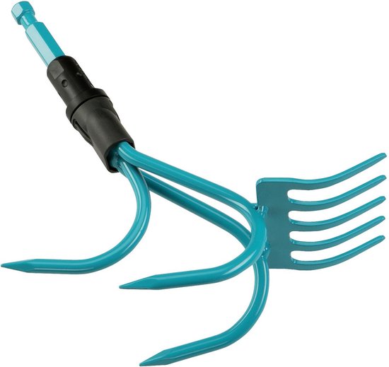 Onkruidhak 2-in-1 Gardena combisystem krabber en hark voor gemakkelijk onkruid verwijderen in perken
