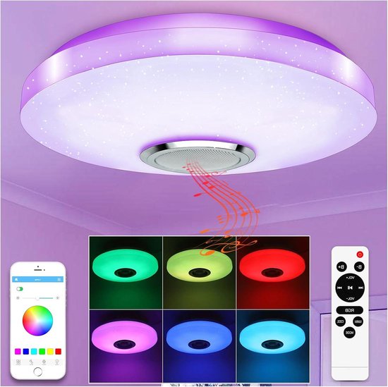 LED plafondlamp voor kinderkamerlamp wit 42 cm 32W slaapkamer kinderkamer woonkamer decoratie verlichting Creative Cloud plafondlamp met afstandsbediening dimbare 6cm ultradunne plafonds