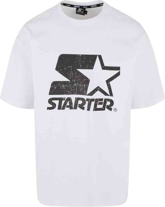 STARTER BLACK LABEL Homme T-shirt À Manches Longues Avec Logo Starter T- Shirt ,Blanc.,M