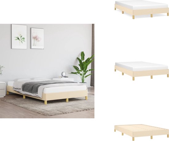 vidaXL Bedframe Metaal Zwart 180x200 cm Bed Ledikant Frame Bedframes