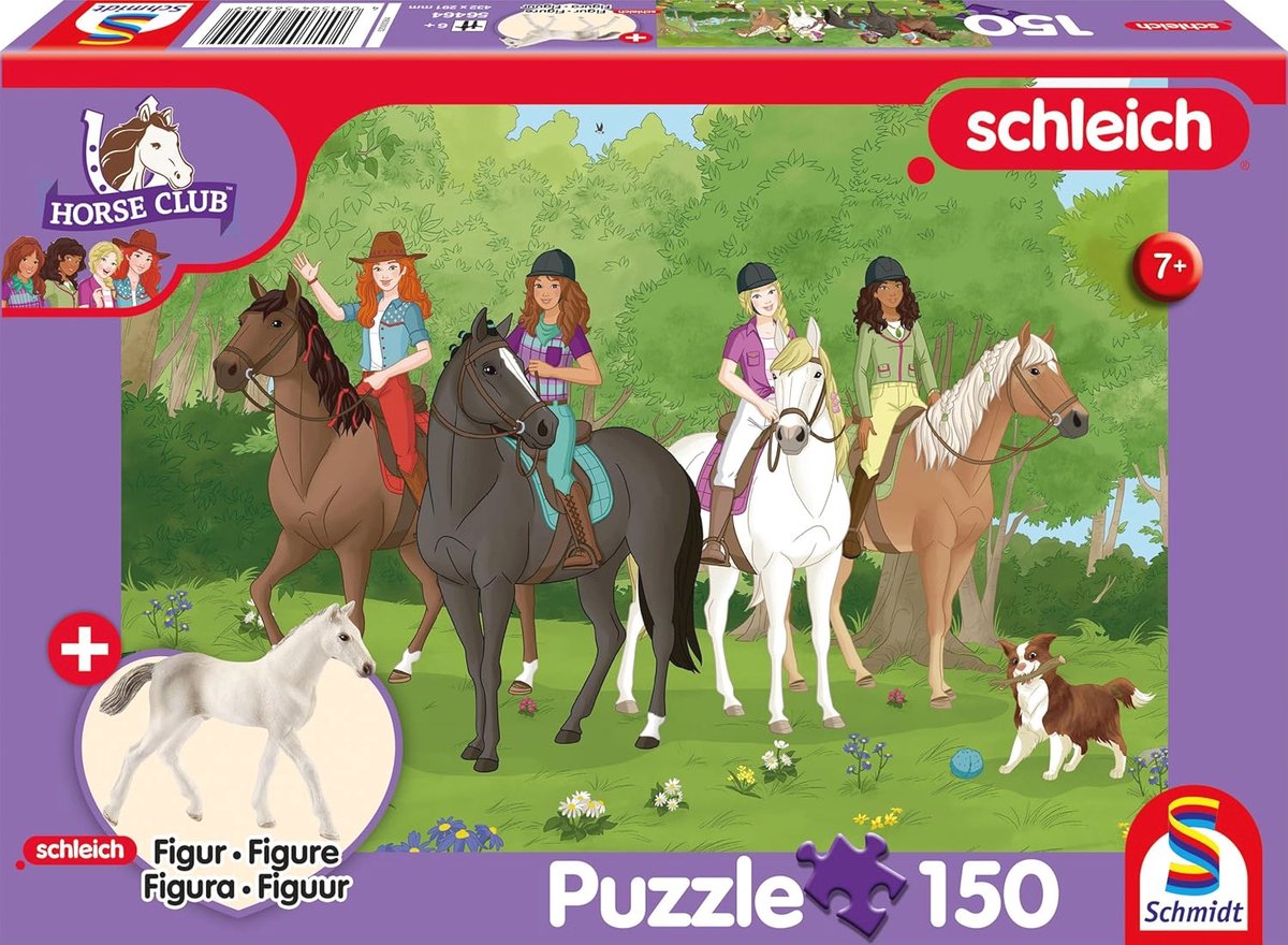 Kinderpuzzel met Holstein Veulen - 150 Stukjes, Buitenactiviteit Thema