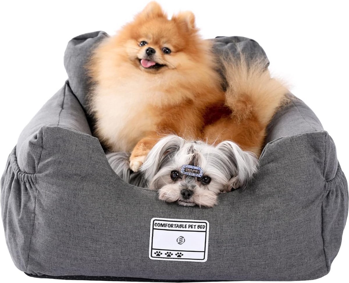 Equivera Hondenmand Auto Met Gordel - Hondenmand - Hondenmand Auto - Autostoel Hond - Hondenstoel Auto - Met Gordel