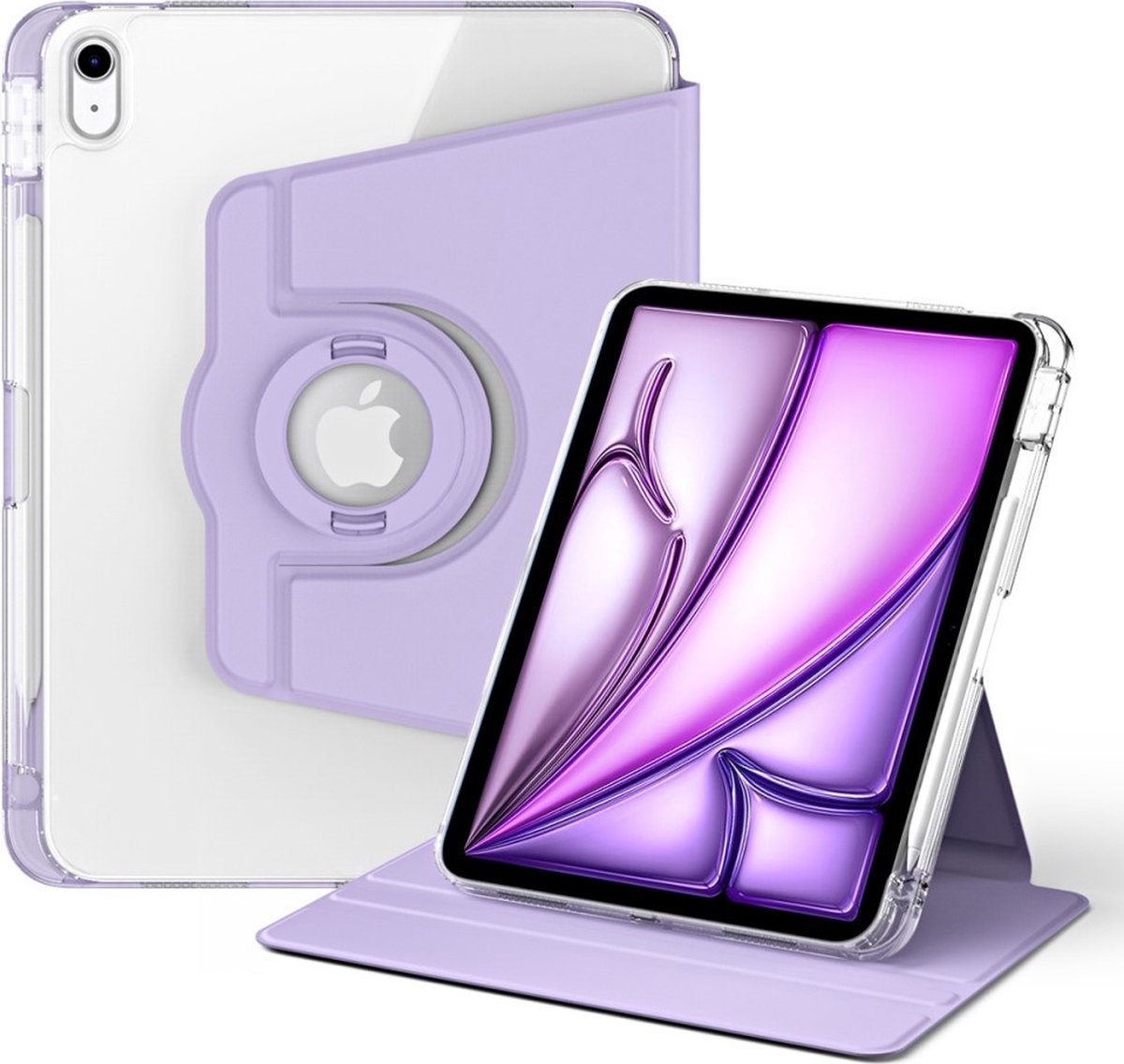 Ipadhoes geschikt voor iPad Air 13 (2024/2025/2026) Hoesje - 360° Rotating