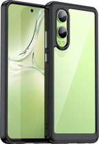 Coverup Hoesje - Geschikt voor OnePlus Nord CE4 Lite 5G Hoesje - Coverup Transparant ShockProof TPU Back Cover - Zwart