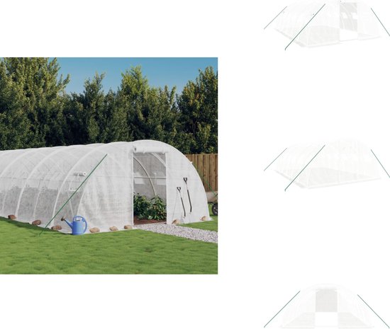 YRHome 3 x 8 x 2 m tuinkas met deur en oprolbare ramen, foliekas met YRHome 3 x 8 x 2 m tuinkas met deur en oprolbare ramen, foliekas met