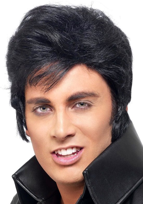 Elvis Presley™ -pruik voor mannen - Verkleedpruik - One size