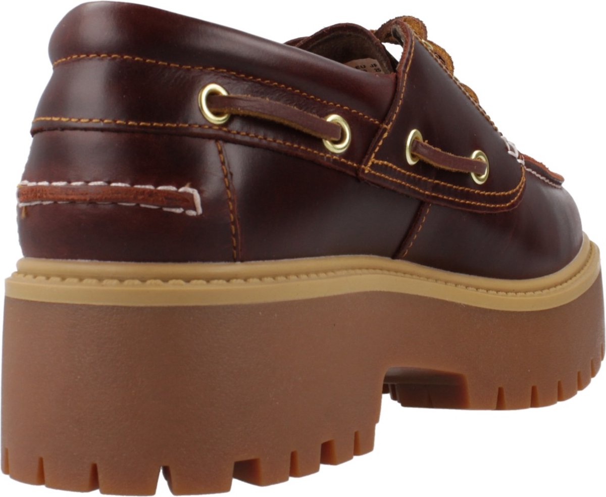 Leather Lace-Up Slip-On Shoes Wo Lace Up Shoes Rood