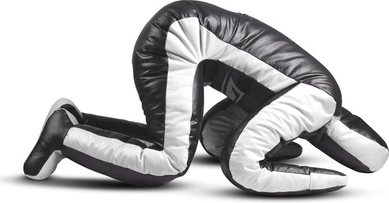Jayefo Tonjon MMA Grappling Dummies Jiu Jitsu Pacifier for Boxing and Kickboxing, Boxing Teats for Martial Arts Training, Freestanding Punching Bag for Kickboxing, Unfilled 1.5 m (Black/Yellow