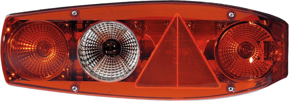Hella Achterlicht Caraluna II Plus Rem/ Knipper/ Mist/ Achteruitrij/ Zijmarkering/ Driehoek Reflector Rechts