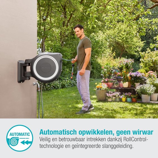 Gardena 18625-20 Wandslangenbox RollUp L 30 mtr