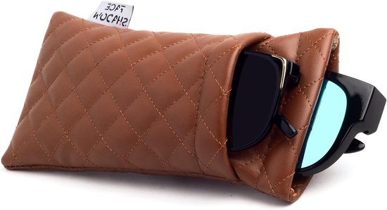 Set van 4 zachte brillendoosjes, zwarte brillenhoes, beschermhoes voor