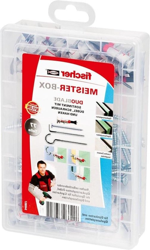 Fischer pluggen en schroeven set | Assortiment | Tornitrex | Duopower | 200 sets - 400 stuks