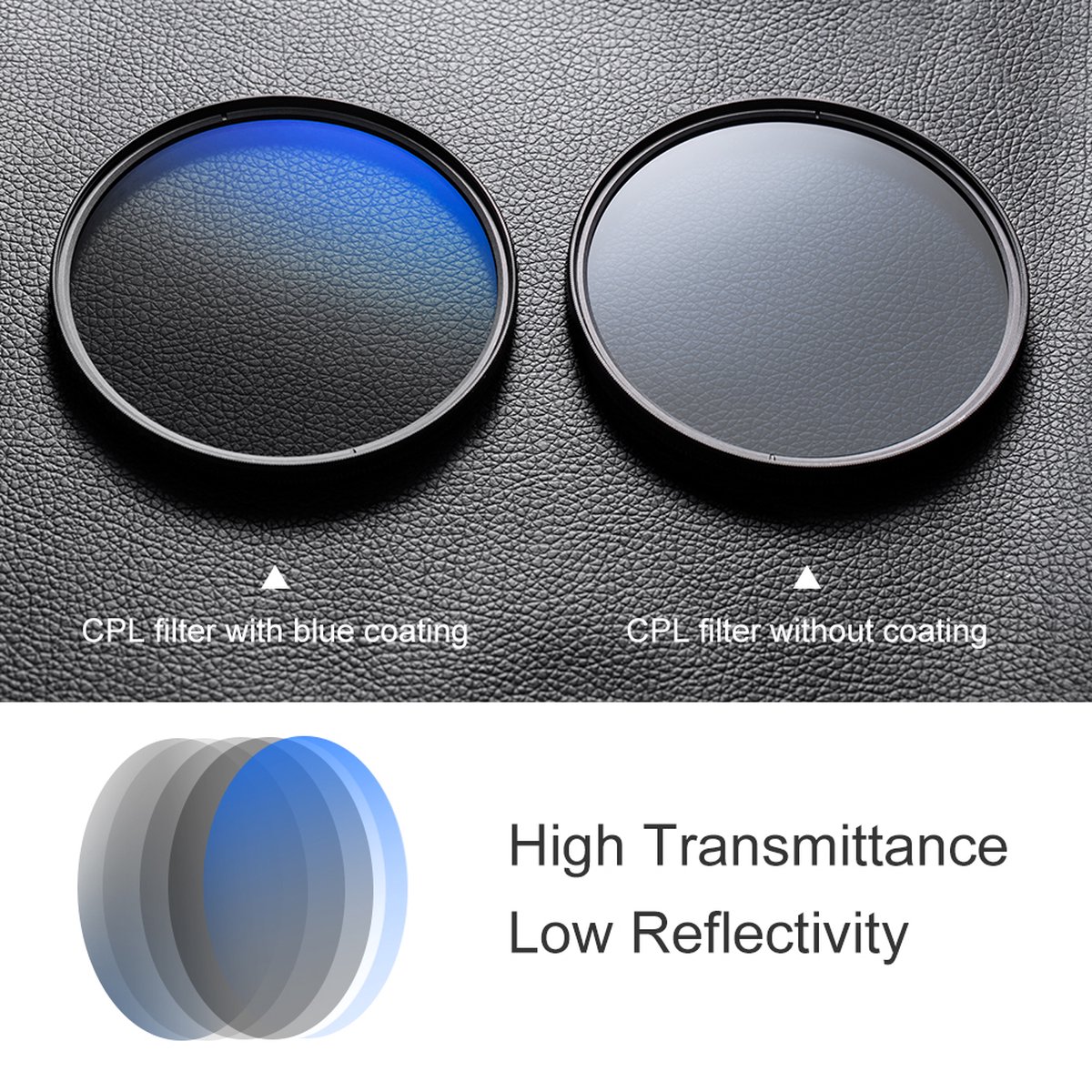 K&F Concept CPL circulair polarisatiefilter HMC slim - Afbeelding 9