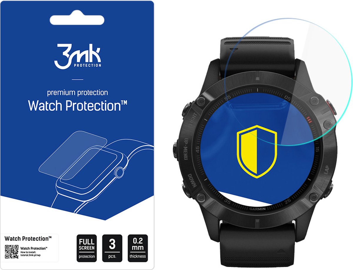 Garmin Fenix 6 Pro - 3mk Watch Protection v. FlexibleGlass Lite