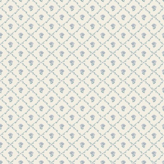 Laura Ashley Kate Behang - Bloemen - 10mx52cm - Blauw