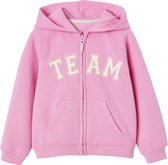 Vertbaudet Sweat zippé à capuche motif "Team" sport fille