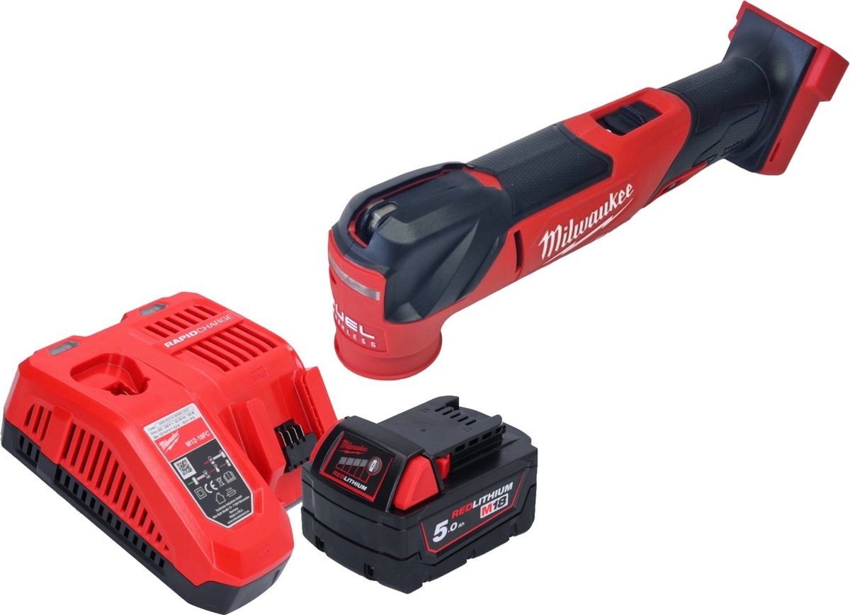 Milwaukee M18 FMT-501 accu multigereedschap 18 V borstelloos + 1x accu 5.0 Ah + lader