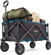 Bol.com Opvouwbaar trolley karretje voor buiten - festival - tuin - picknick - draagbaar - max. 100 kg - blauw Bolderkar aanbieding