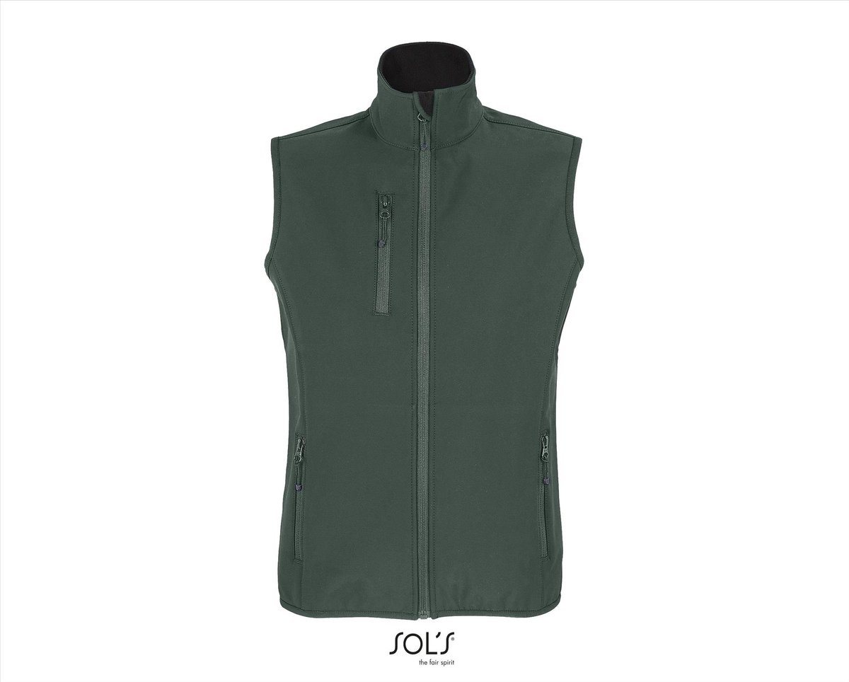 SOL'S Women´s Falcon Zipped Softshell Bodywarmer L03826 - Forest Green - 3XL