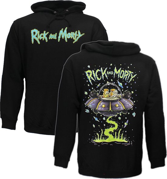 Rick et Morty Pull Spacecruiser Pull à capuche Zwart – Merchandise