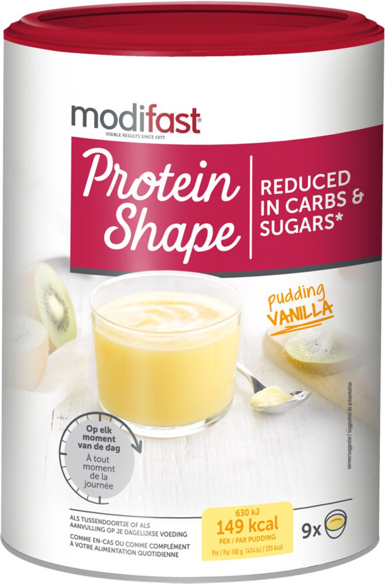 Goedkoopste Modifast Protein Shape - Pudding - Vanille - 405 gr