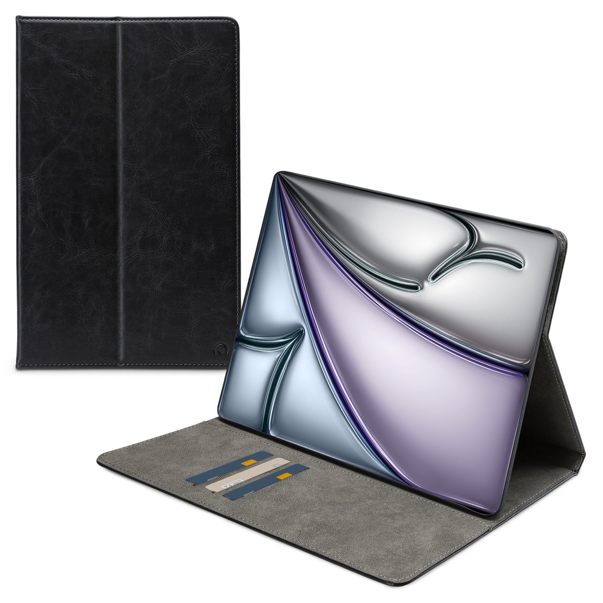 Mobilize Tablethoes geschikt voor Apple iPad Air 11 Inch (2024) Hoes | Mobilize Premium Folio Bookcase - Zwart