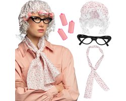 Boland - Set Grootmoeder - Volwassenen - Vrouwen - - Accessoireset - Grappig en Fout - Cosplay - Carnaval - Themafeest