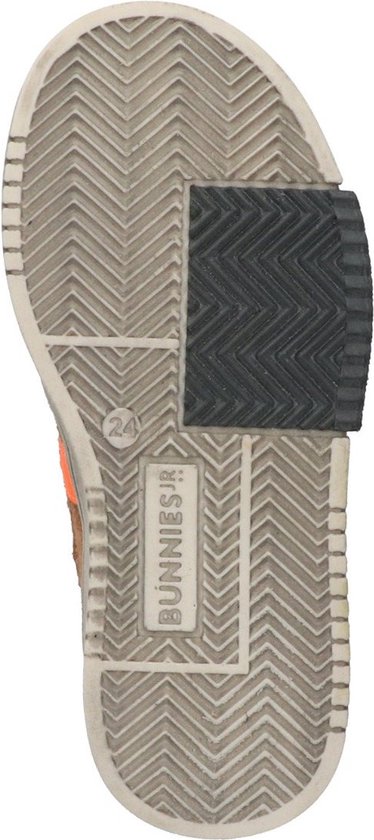 BunniesJR 224833-513 Baskets pour femmes hautes Garçons - Marron - Cuir - Fermetures velcro