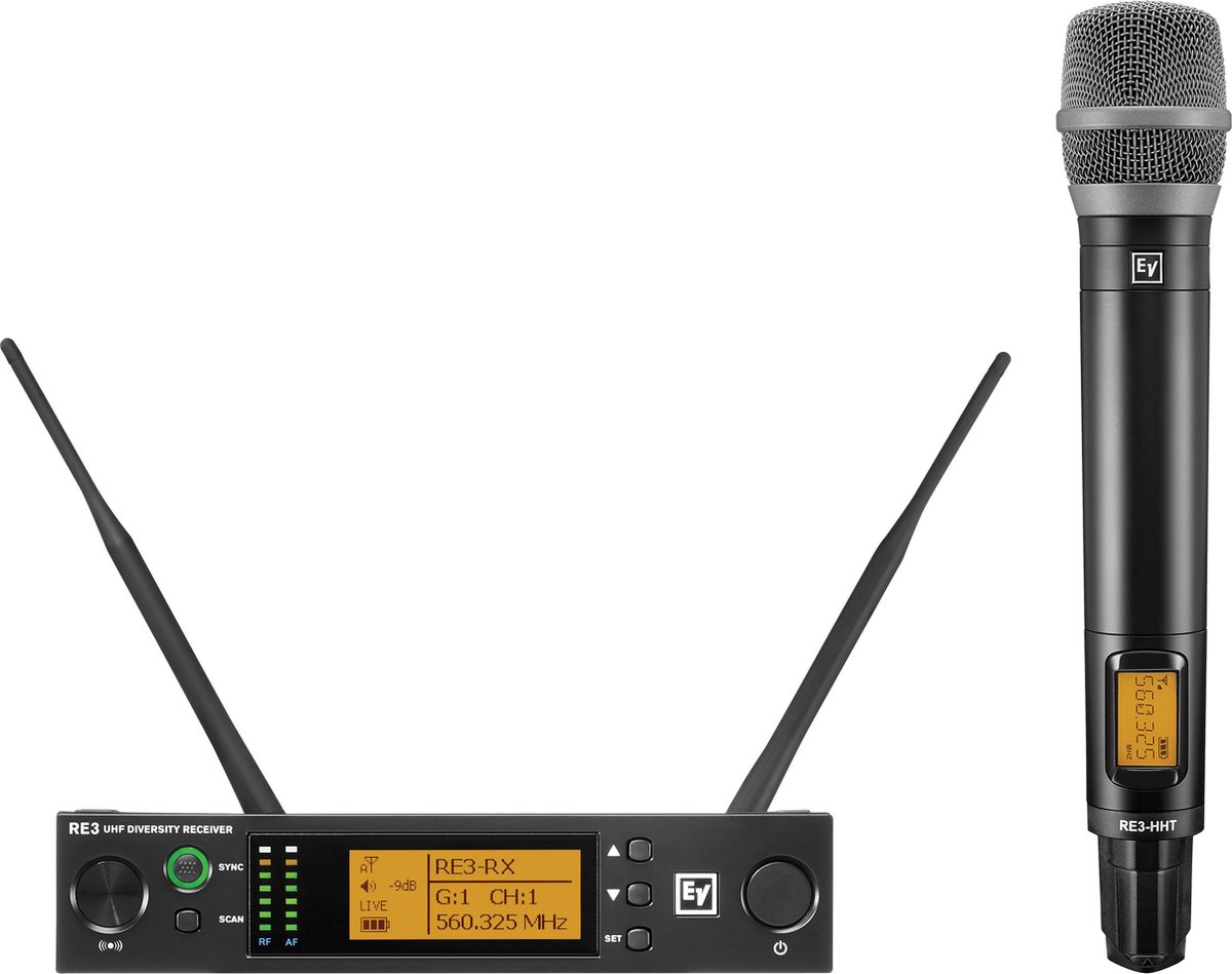 Electro Voice RE3-RE520-8M 823-865MHz - Draadloos systeem met hand-held