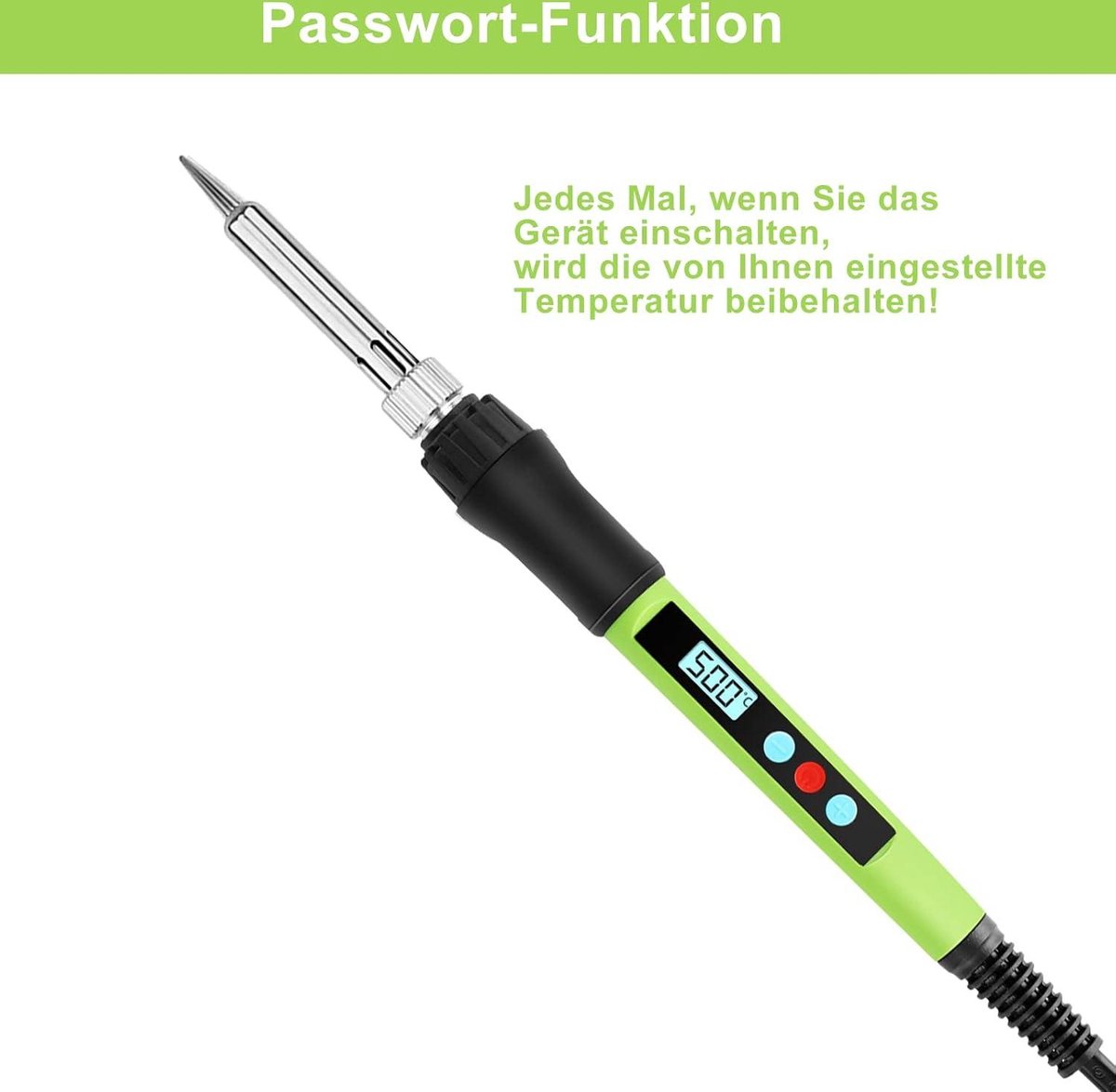 Flintronic Soldeerboutset, soldeerbout, met aan/uit-schakelaar