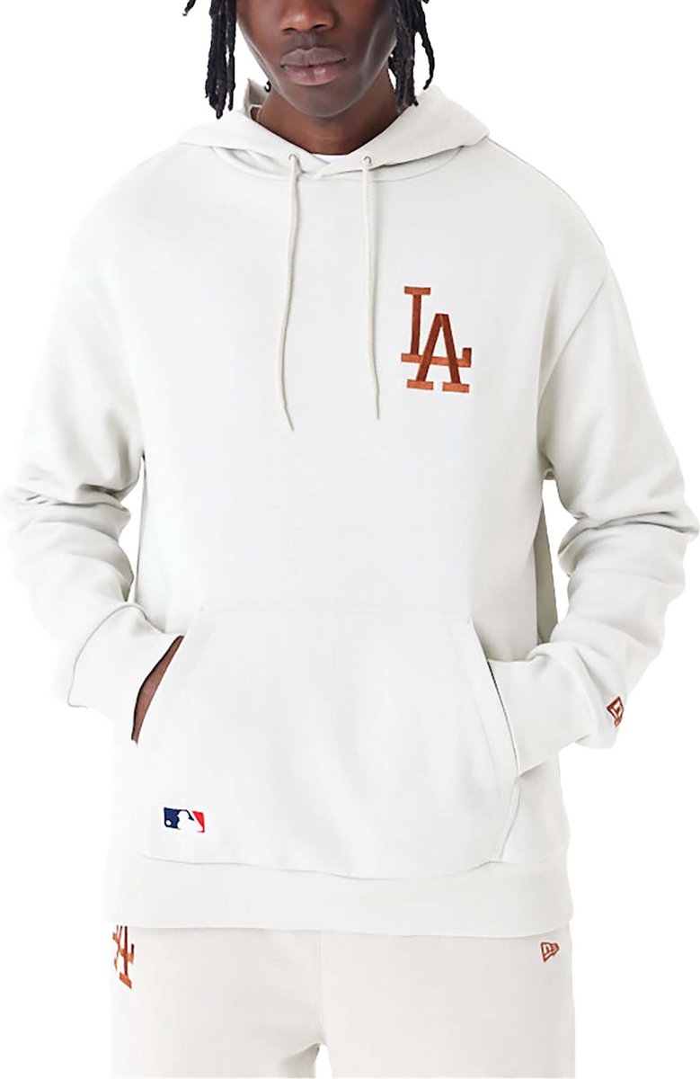 Sweatshirts New Era League Essntls Os Hoody Losdod Stnebr Fashion Wear Volwassen Beige