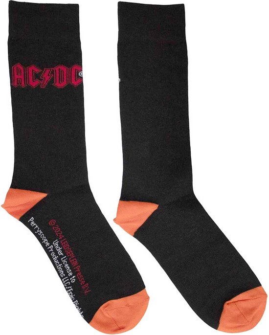 AC/DC - Red Logo Sokken - EU 39-45 - Zwart | bol