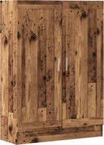 vidaXL - Boekenkast - 82,5x30,5x115 - cm - bewerkt - hout - oud - houtkleurig