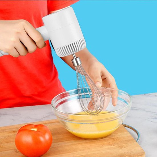 Rechargeable Hand Mixer-3 Speeds-USB Rechargeable-Portable Electric Hand Mixer-Baking/Cream/Milk Frother — afbeelding 4