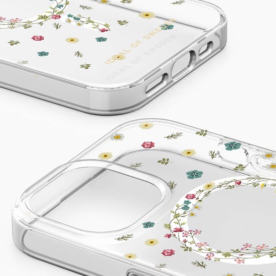 iDeal of Sweden Clear Case geschikt voor MagSafe geschikt voor iPhone 17e / 16e / 15 / 14 / 13 - Petite Floral