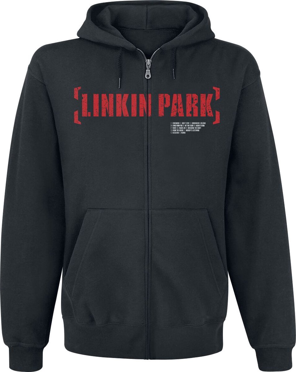 Linkin Park Meteora Red Heren Vest met capuchon - zwart - S
