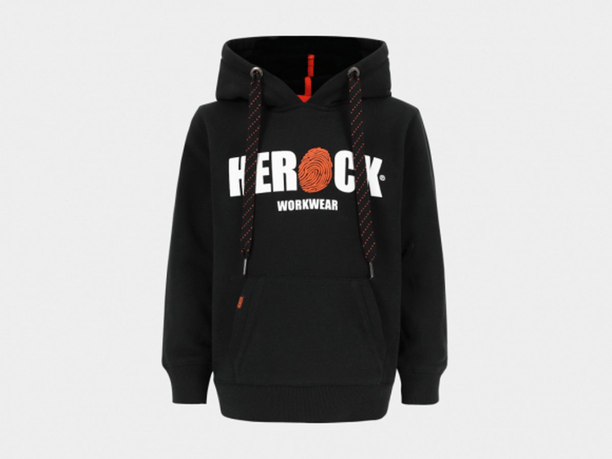 Herock Hero Kids sweater met kap Zwart