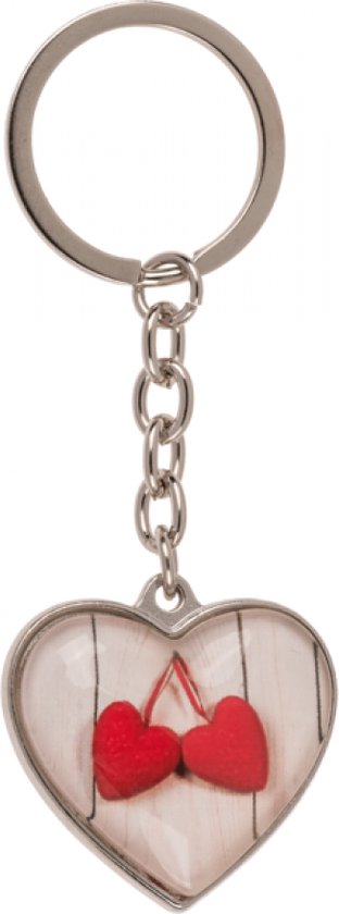 Ensemble porte-clés coeur de 6 pièces