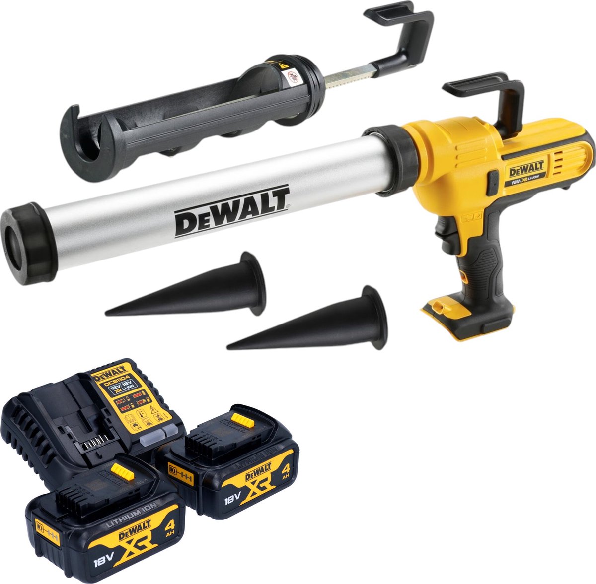 DeWalt DCE 581 M2K accupistool 18 V 310 ml + 2x accu 4.0 Ah + lader + koffer