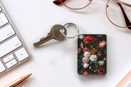 Porte-clés - Nature morte aux fleurs dans un vase en verre - Peinture de Jan Davidsz. de Heem - Concours - Plastique