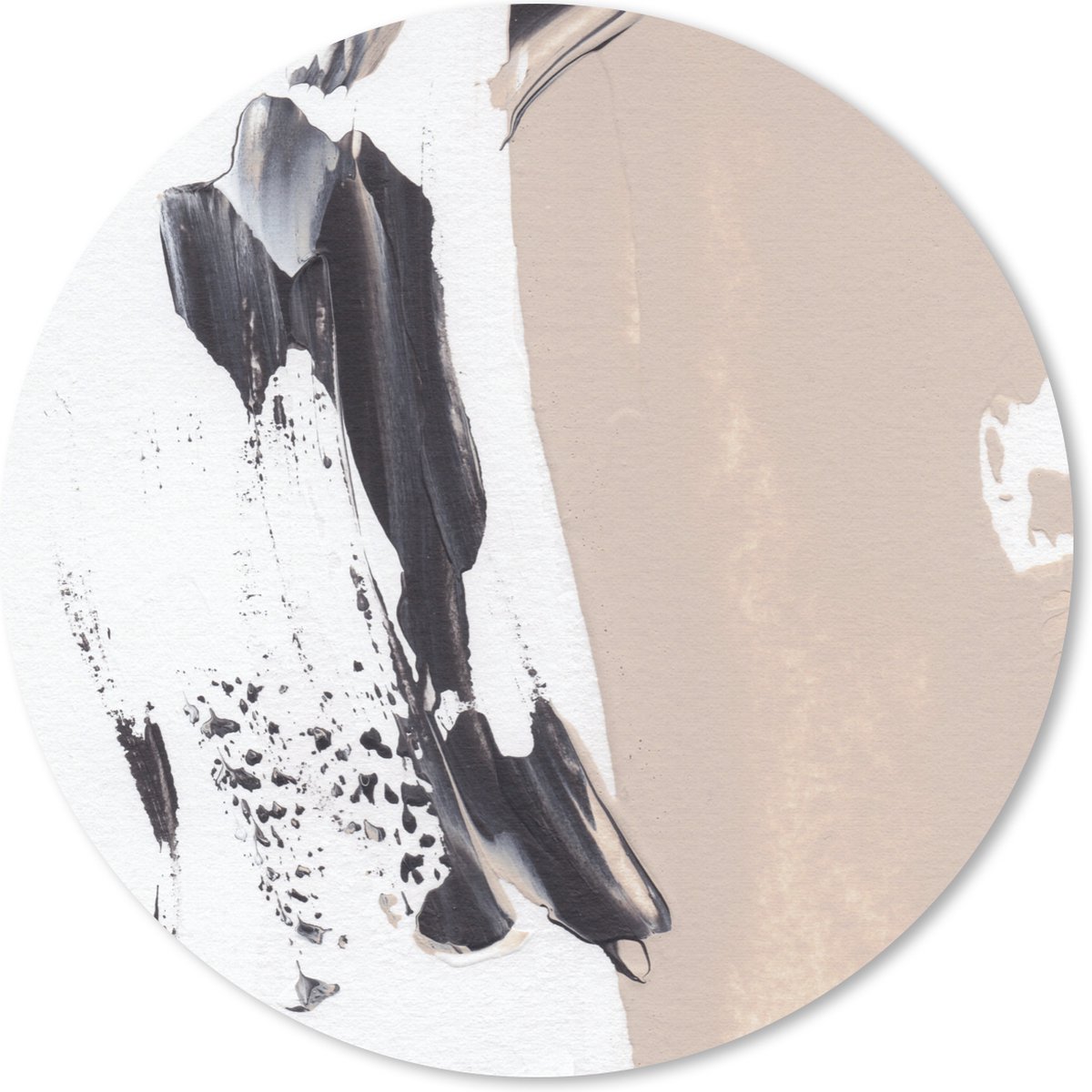 Muismat rond 30x30 cm - Mousepad Verf - Design - Abstract - Ronde muismatten