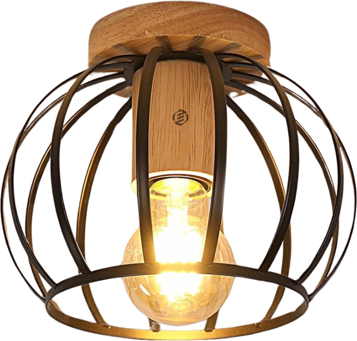 Equivera Plafonaire Lamp - Lamp - Plafond Lamp - Plafonnaire Lamp - Plafondlamp zwart