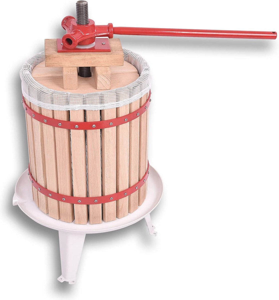 Handmatige sapcentrifuge voor fruit, vlakpers met hoog rendement en gietijzeren handvat