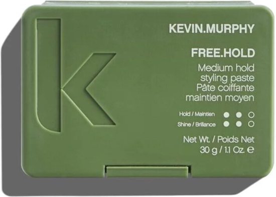 Groen doosje KEVIN.MURPHY FREE.HOLD stylingpasta, medium hold, 30 g
