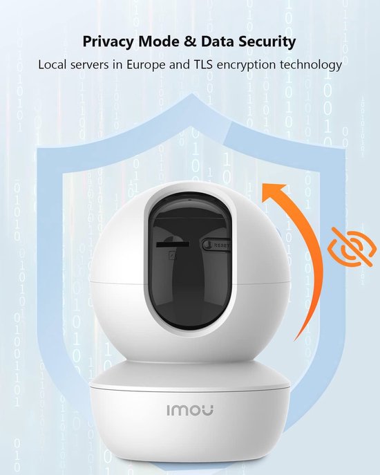 3K Bewakingscamera Binnen 360° - WLAN Camera Met Nachtzicht, 2-Way Audio & Alexa - Draai/Kantel