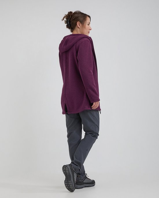 Life Line Cardigan Yara violet tricoté + capuche - taille 46